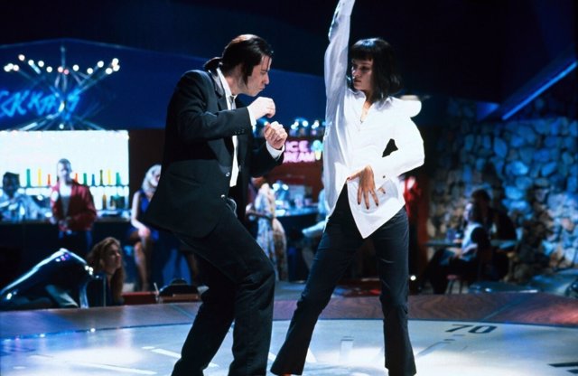 John Travolta y Uma Thurman en Pulp Fiction