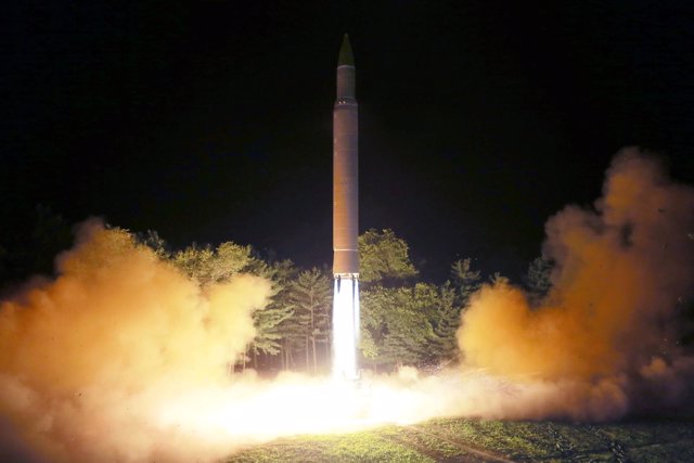 Misil balístico interncontinental disparado por Corea del Norte