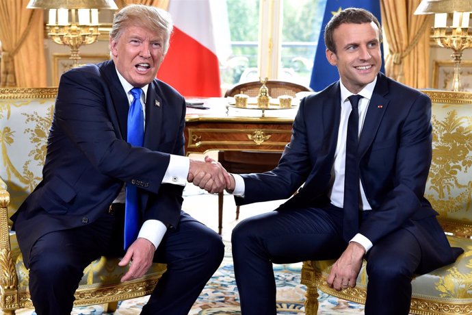 Donald Trump y Emmanuel Macron