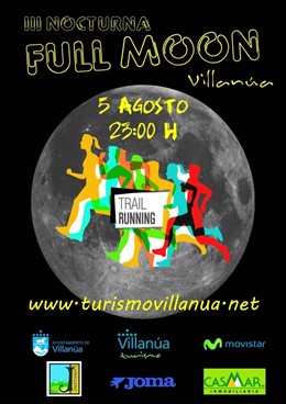 Cartel de la Full Moon de Villanúa, que se celebra este sábado 5 de agosto