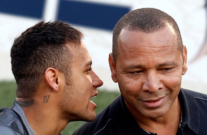 Neymar Junior y su padre