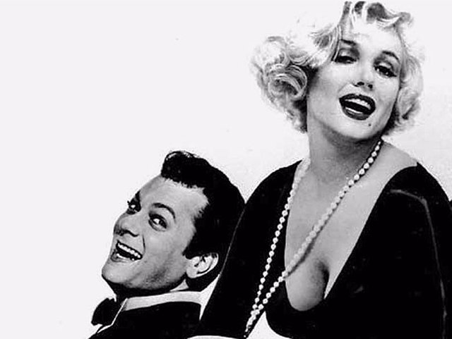 Marilyn Monroe y Tony Curtis
