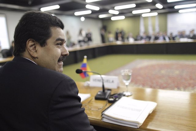 Nicolás Maduro en una reunión de Mercosur en 2012