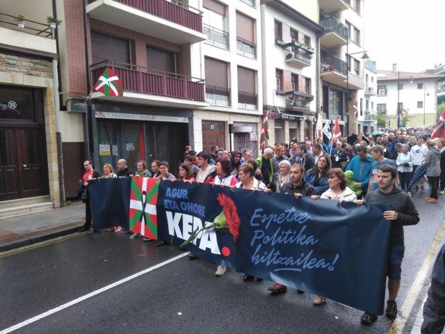 Manifestación en Galdakao por Kepa del Hoyo