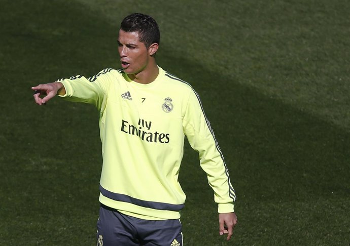 Cristiano Ronaldo entrenamiento Real Madrid