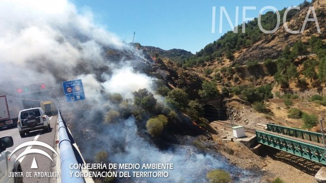 Incendio en Santa Elena