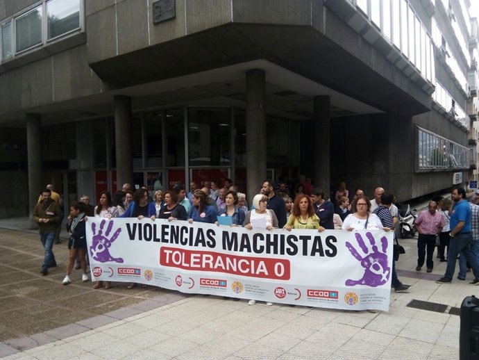 Concentración contra la violencia machista