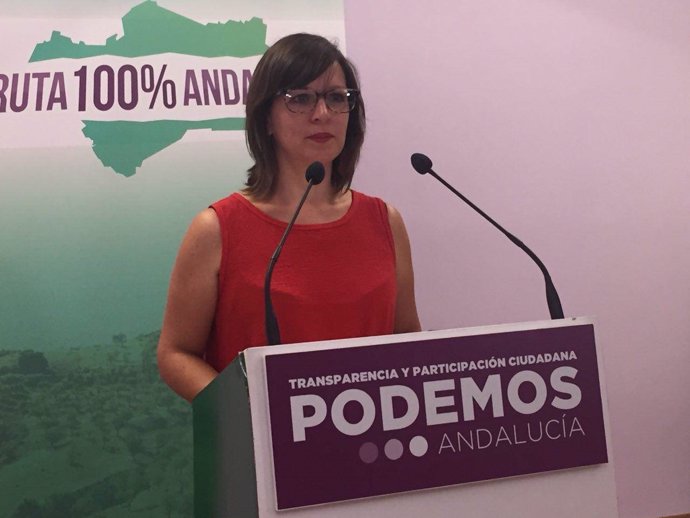 La secretaria de Municipalismo de Podemos Andalucía, Rocío Van der Heide