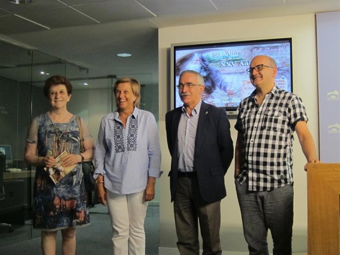 Torruella, González Menorca, García Metola y Nalda en la presentación de la obra