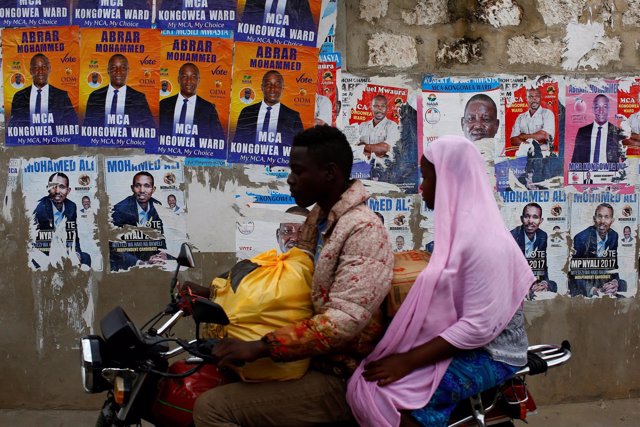 Campaña electoral en Kenia