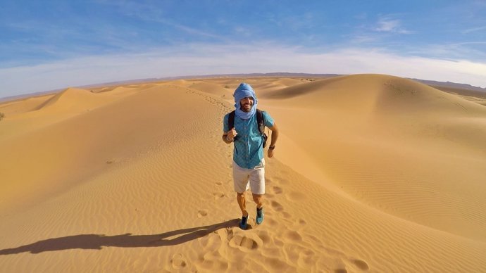 Maraton Man en el desierto