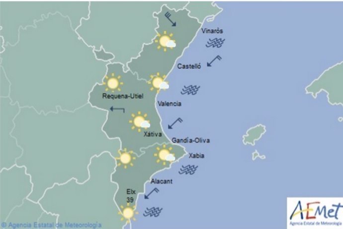 El tiempo en la Comunitat para hoy, 8 de agosto de 2017