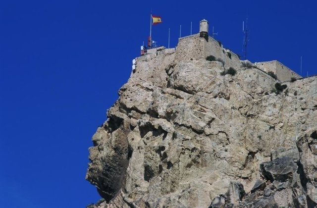 Panorámica del Castillo de Santa Bárbara de Alicante