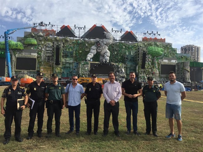 Visita al recinto del Medusa Sunbeach Festival para presentar su seguridad