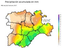 Julio cálido y con "importantes" diferencias de lluvia en CyL
