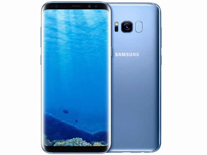 Samsung Galaxy S8 en azul coral 