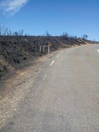 Abierto al tráfico el tramo cortado de la AV-P-514 en el acceso a Hoyos de Miguel Muñoz (Ávila)