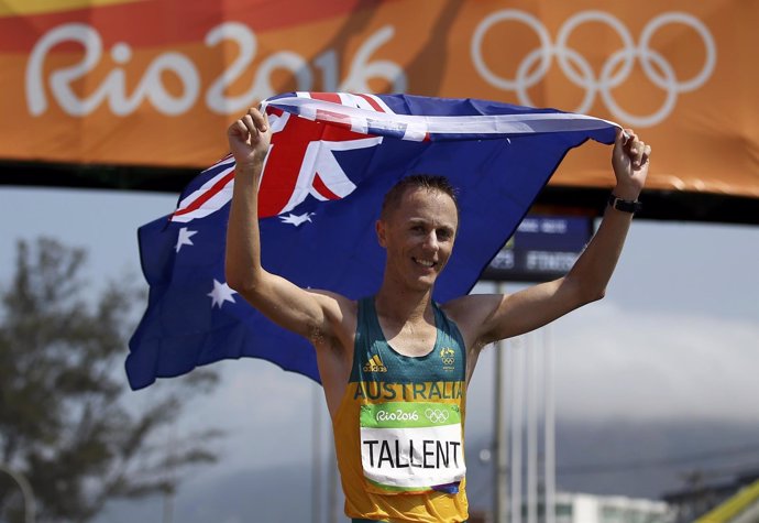 Jared Tallent, subcampeón olímpico en 50 kilómetros marcha en Río 2016
