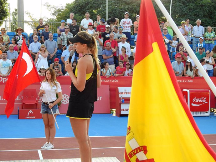 Paula Badosa en el torneo de El Espinar