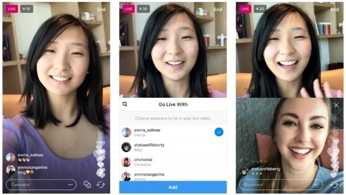 Instagram permet convidar un amic en un vídeo 'En Directe' 