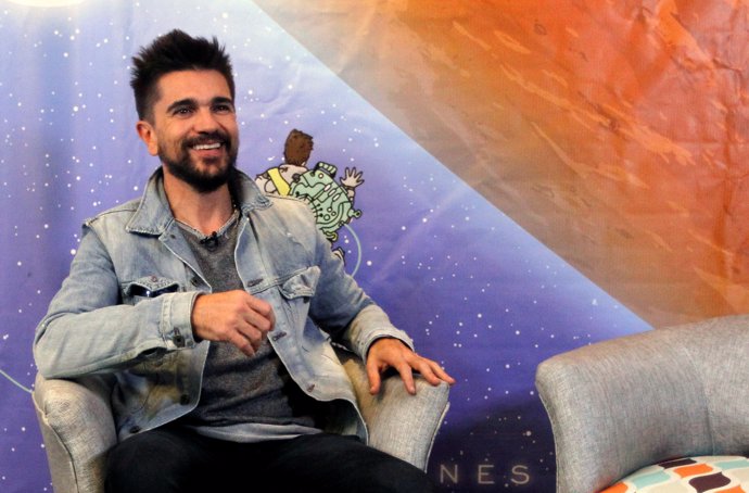 Colombian singer Juanes, speaks during an interview with Reuters in Medellín, Co