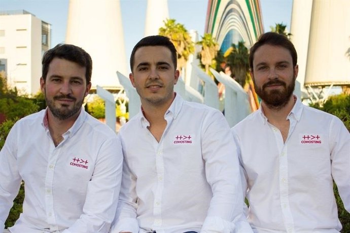 Los tres responsables de Cohosting