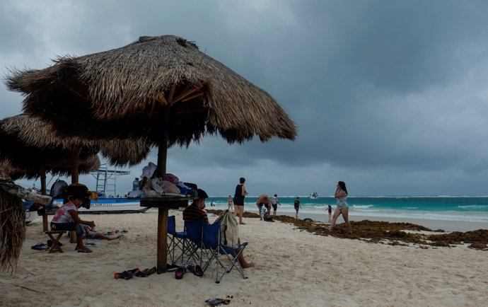 Temporal por la llegada de la tormenta tropical 'Franklin' a México
