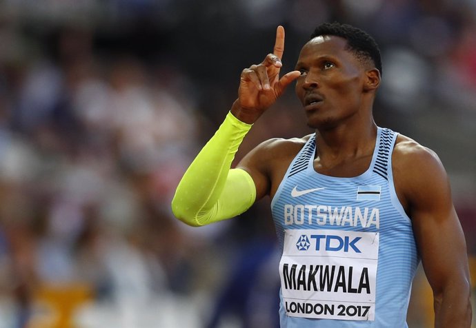 El atleta botsuano Isaac Makwala en el Mundial de Londres 2017