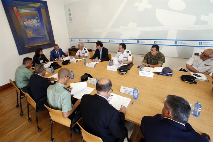 Reuniòn del comité policial contra el fuego