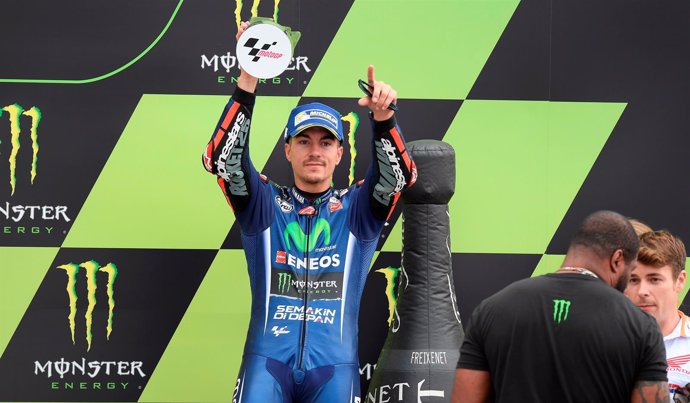 Viñales en el podio de Brno