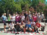 Un total de 25 jóvenes participan en un campo de trabajo en el parque natural de Bertiz