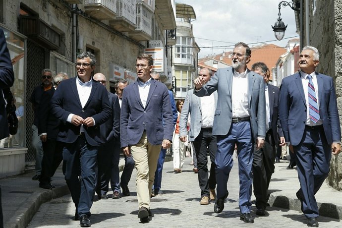 Alberto Núñez Feijóo en Chantada, tras el acto del 40 aniversario de Hotusa