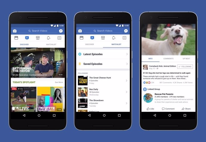 Facebook Watch és la nova plataforma de programes i sèries de la xarxa social