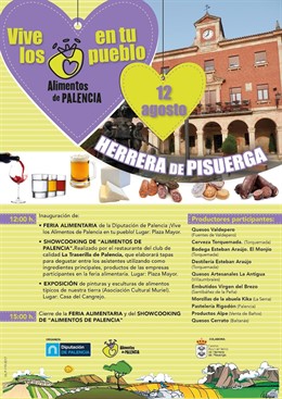 Cartal de la feria en Herrera de Pisuerga. 