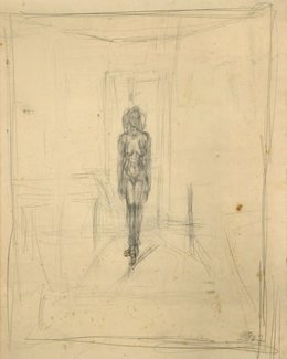 Dibujo de Giacometti