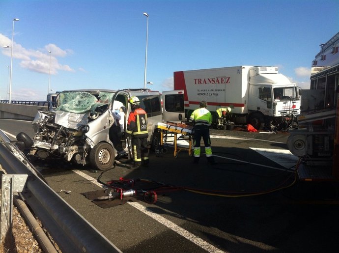 Accident en Calahorra en la N-232