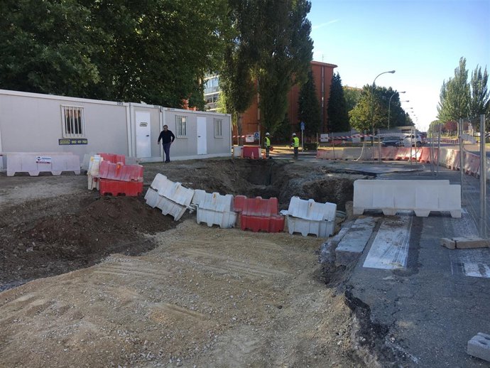 Obras de urbanización en el barrio de San Cristóbal. 