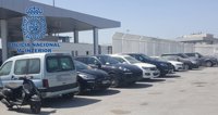 Recuperados en Algeciras y Tarifa, Cádiz, diez vehículos robados con destino al continente africano