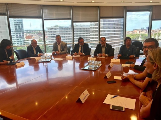 Dolors Bassa, Jordi Turull, Joaquim Forn i Josep Rull.