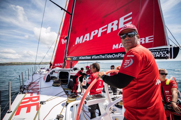 El 'MAPFRE' navega en la tercera manga de la Etapa Cero de la VOR