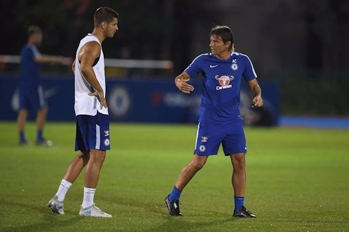 Álvaro Morata ya se entrena con el Chelsea