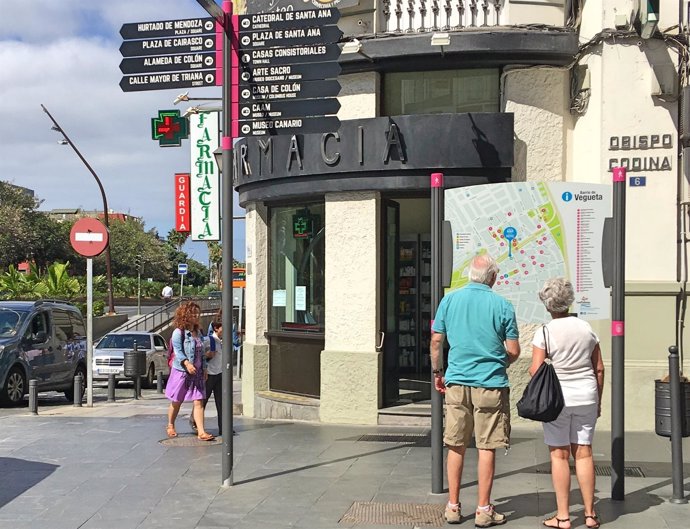 Turistas en el barrio de Vegueta