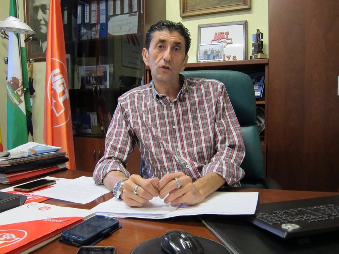 El secretario general de UGT en Huelva, Sebastián Donaire. 