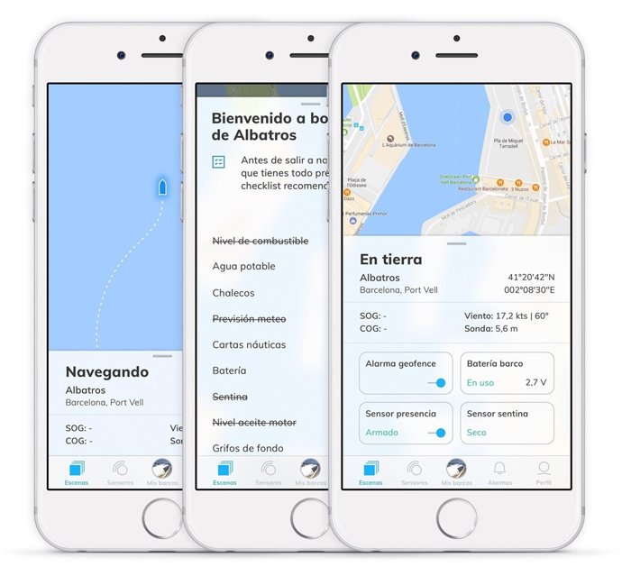 La aplicación SmartBoat.