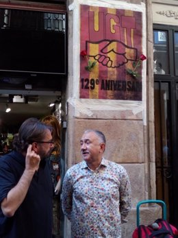 Camil Ros y Josep Maria Álvarez (UGT)
