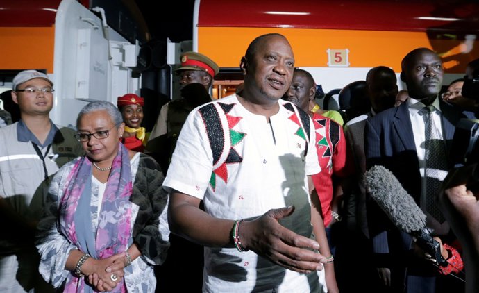El presidente de Kenya Uhuru Kenyatta