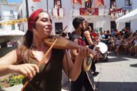 Miles de personas asisten a la inauguración de las XXII Jornadas Medievales de Cortegana (Huelva)