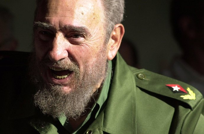 Fidel Castro, el último Comandante, durante un discurso