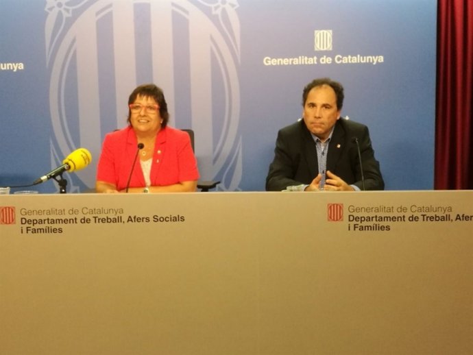 L'consellera Dolors Bassa i Enric Vinaixa