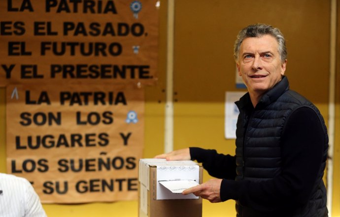 Mauricio Macri vota en las elecciones PASO 